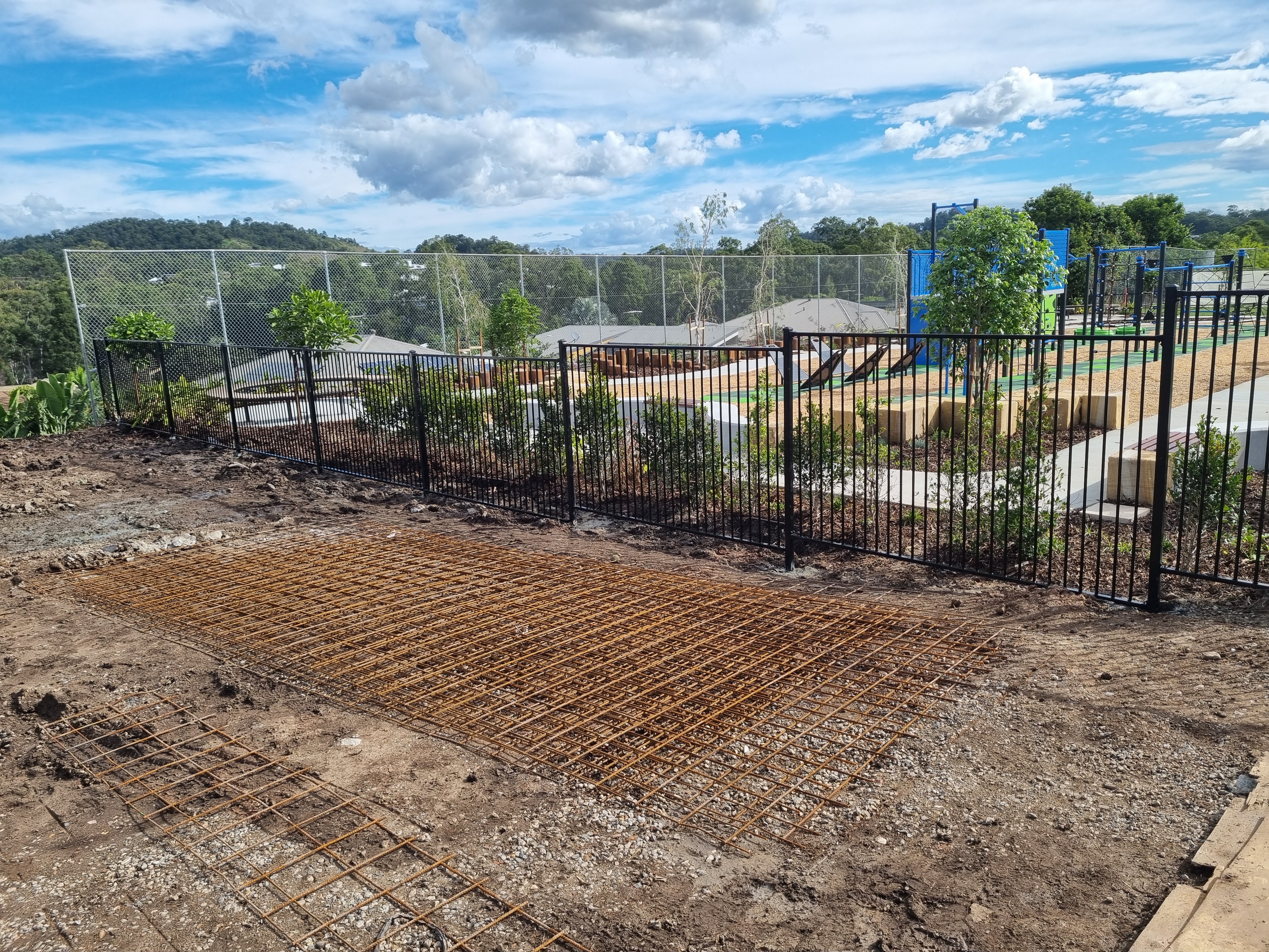 Custom reinforcing prepared for a Bribie Island concrete and fencing project - Gateflex, Bribie Island